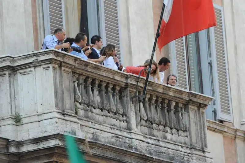 Il balcone di Palazzo Grazioli 