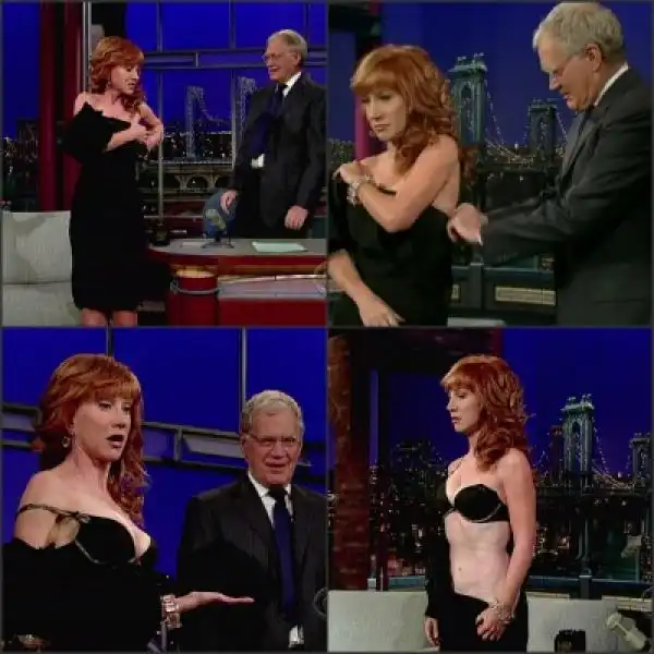 Kathy Griffin strips down for David Letterman 