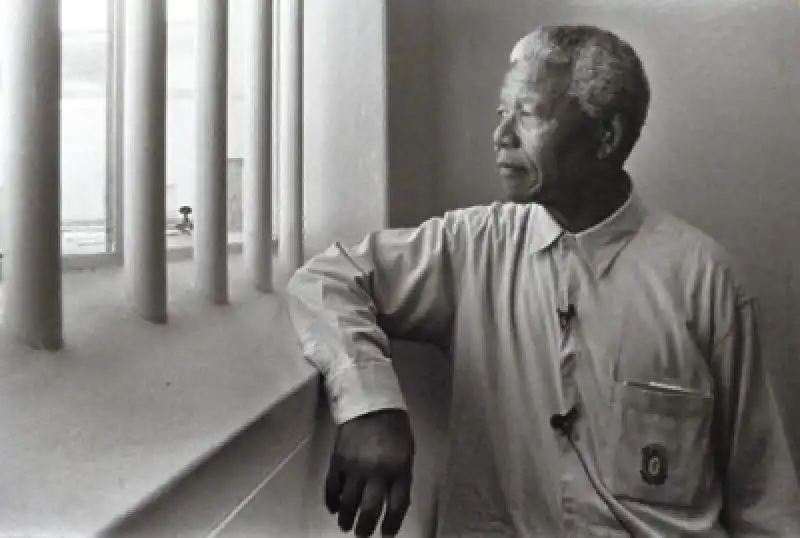 mandela in prigione