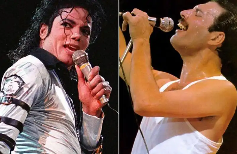 MICHAEL JACKSON FREDDY MERCURY