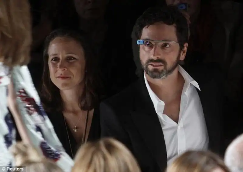 SERGEY BRIN DI GOOGLE E LA MOGLIE ANNE WOJCICKI 