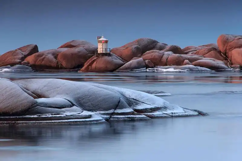 il faro di sta??ngholmen in lysekil, svezia