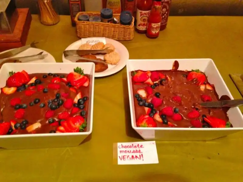 buffet vegano per i vip del burning man