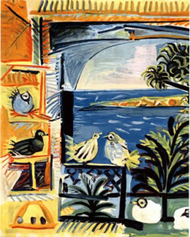 Cote-d Azur in un diesegno di Pablo Picasso