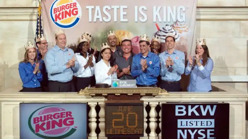 I VERTICI DI BURGER KING A WALL STREET