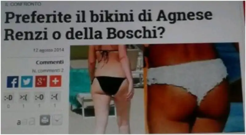 il culo della boschi e quello di agnese renzi