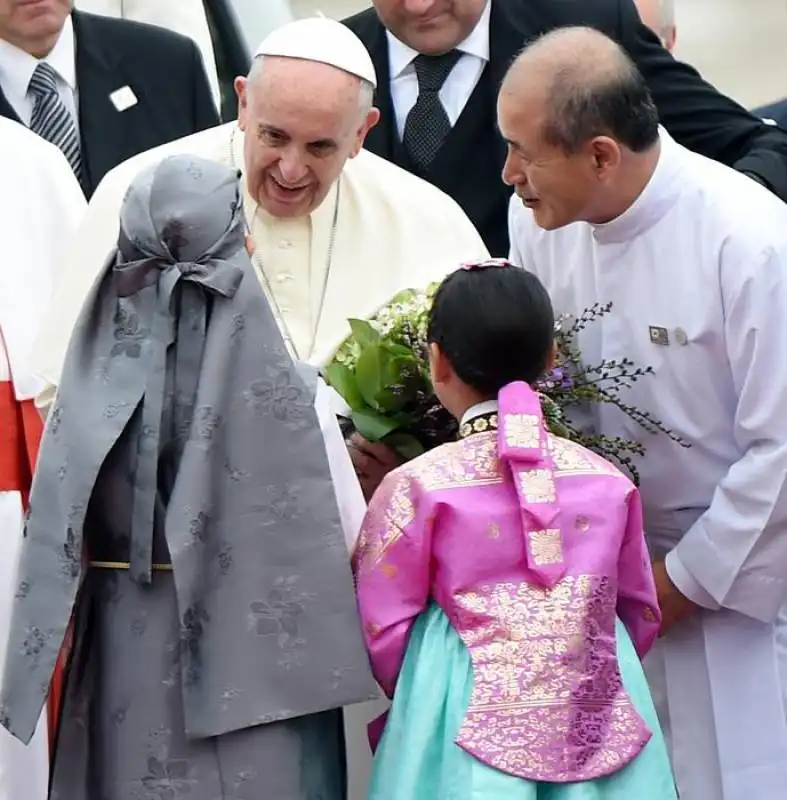 Il papa in visita in Corea