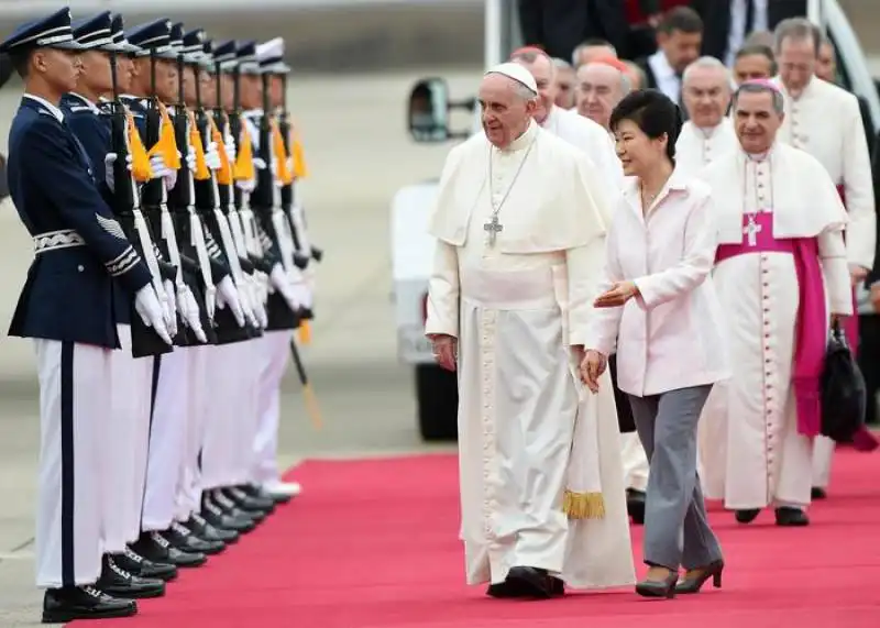 Il papa in visita in Corea