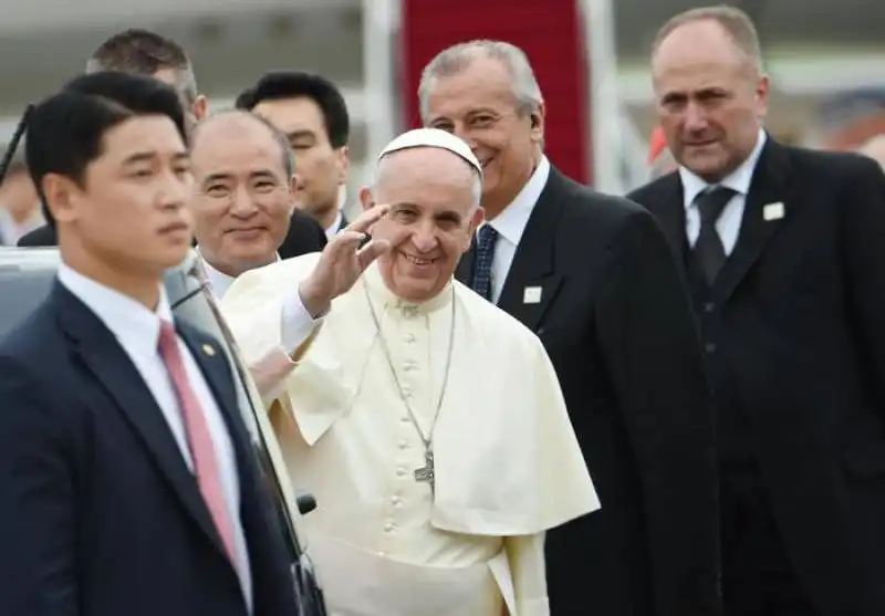 Il papa in visita in Corea