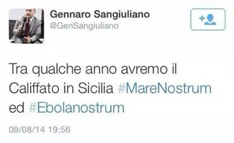 IL TWEET LEGHISTA DI GENNARO SANGIULIANO