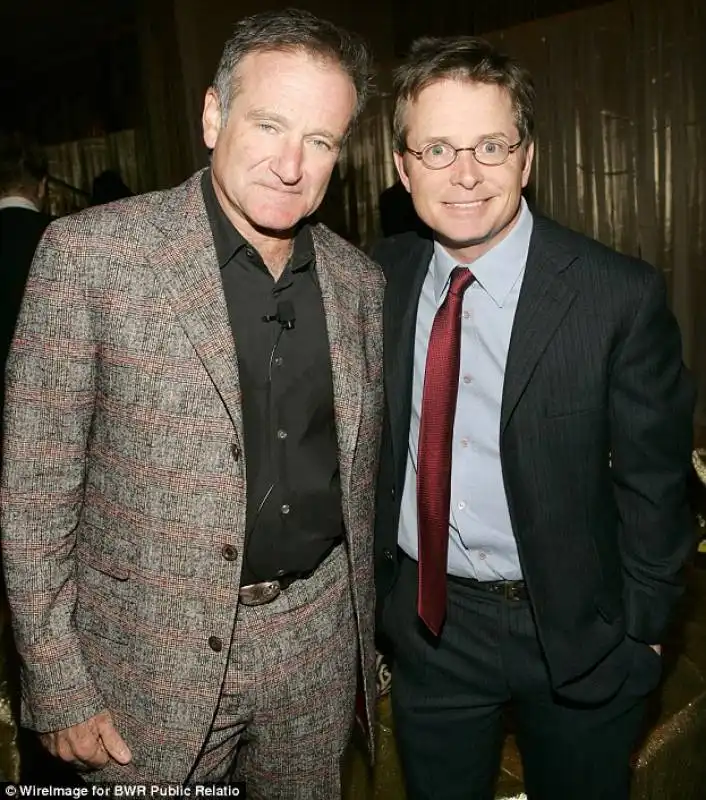 Michael J. Fox and Robin Williams 