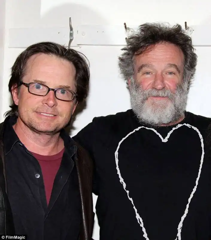 Michael J. Fox and Robin Williams 