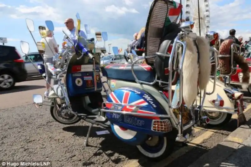 motociclisti nostalgici degli anni 60 a brighton 1