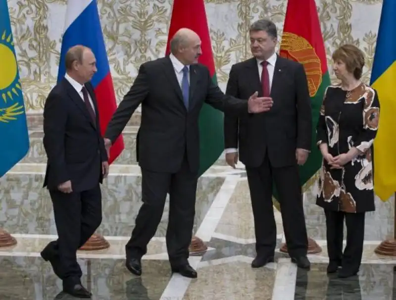 putin lukashenko poroshenko ashton