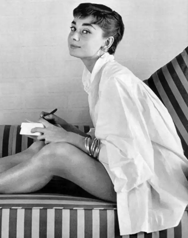 audrey hepburn camicia da uomo