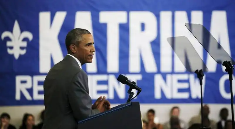 barack obama a new orleans per i 10 da katrina  12