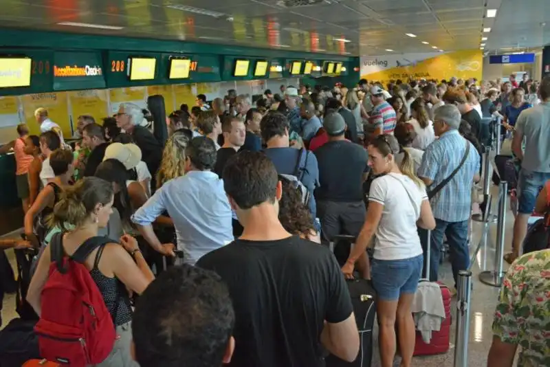 caos vueling a fiumicino