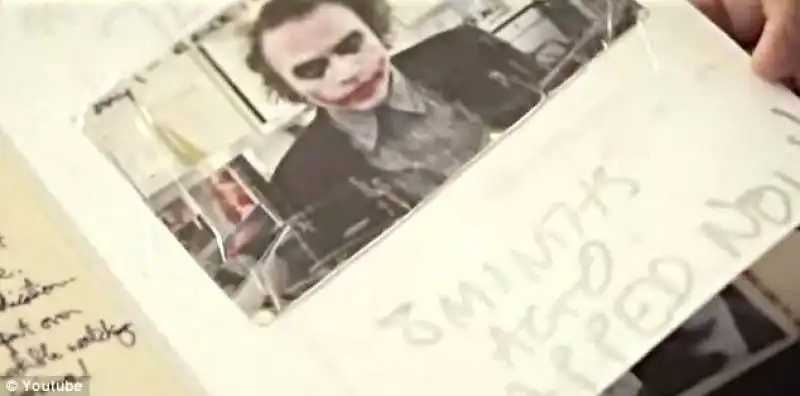 heath ledger   appunto su foto joker