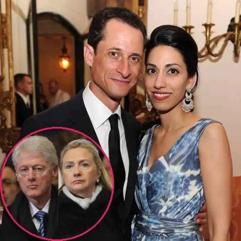 huma abedin anthony weiner hillary e bill clinton