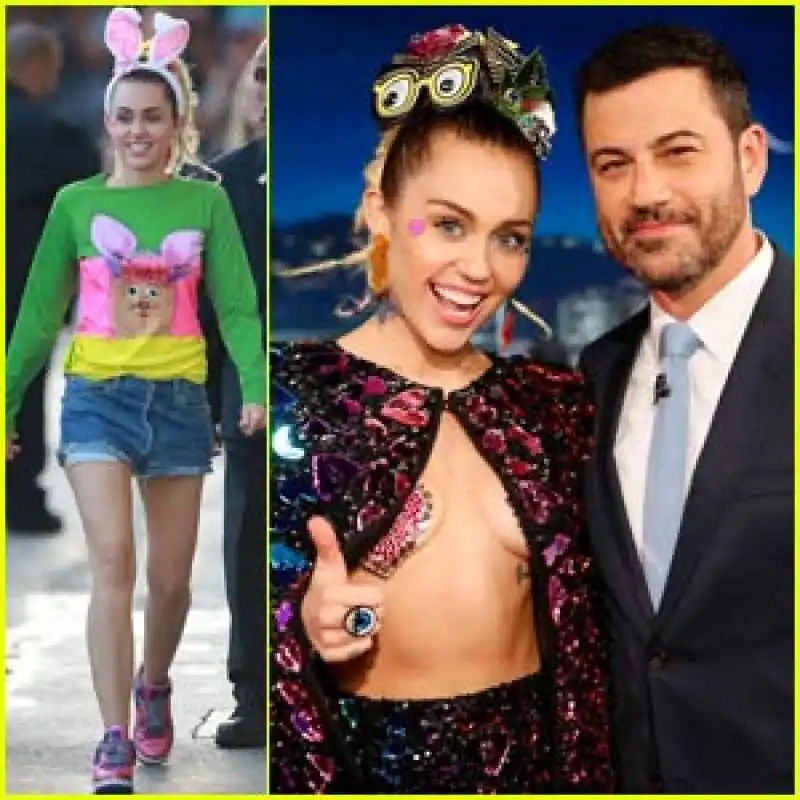 miley cyrus da jimmy kimmel  6