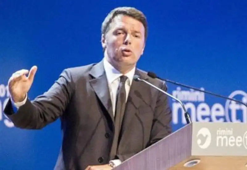 renzi al meeting di rimini