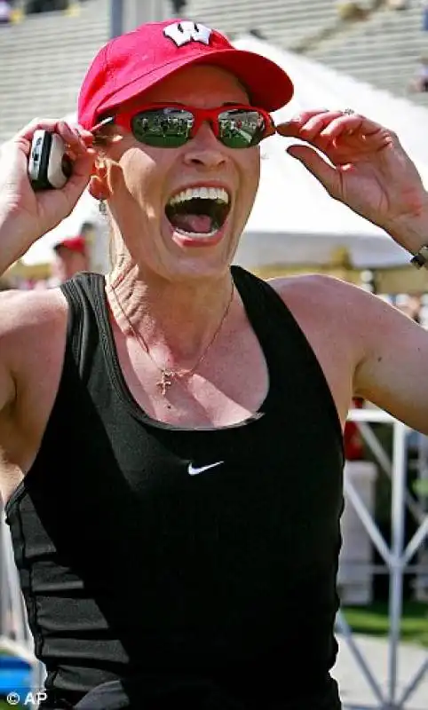 suzy favor hamilton a una corsa in wisconsin nel 2007