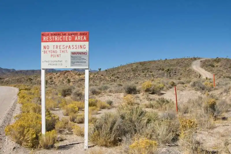 area 51 base inaccessibile nel deserto del nevada