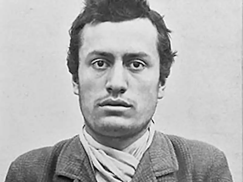 benito mussolini quando fu arrestato dalla polizia svizzera nel 1903