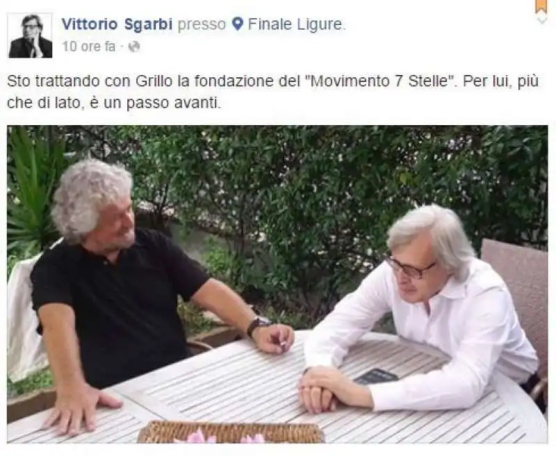 BEPPE GRILLO E VITTORIO SGARBI