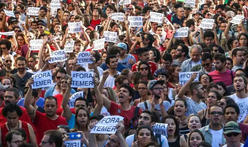 BRASILE - PROTESTE CONTRO TEMER