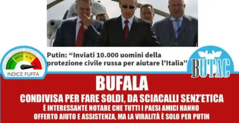 bufala sui 10mila russi in arrivo 