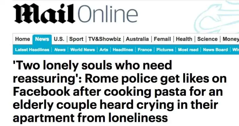 daily mail su polizia e anziani 