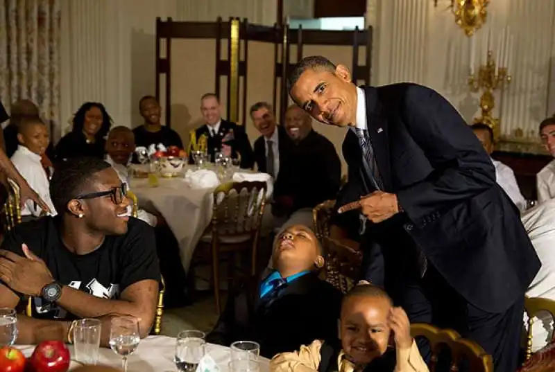 dormire alla cena con obama