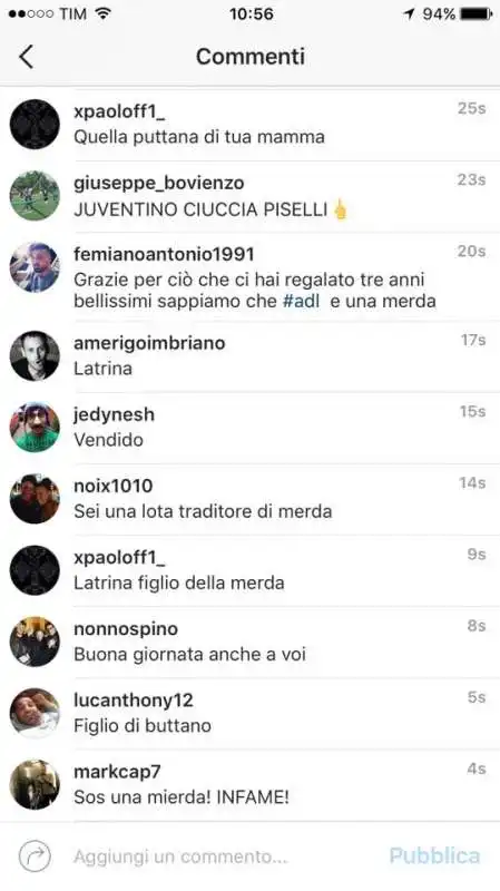 I TIFOSI DEL NAPOLI CONTRO HIGUAIN