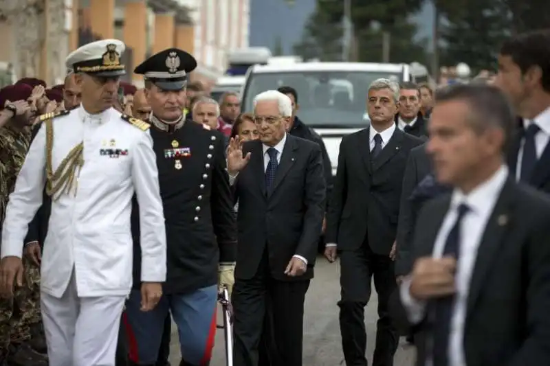 MATTARELLA AI FUNERALI DI AMATRICE  