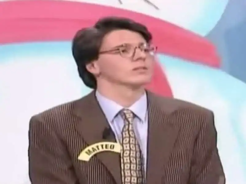 matteo renzi alla ruota della fortuna 1990