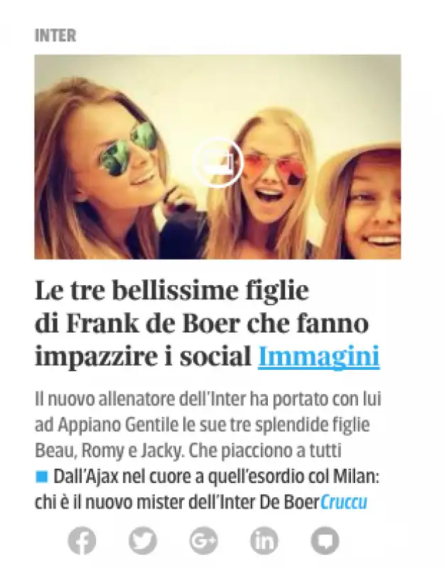 sessismo e la homepage del corriere  3