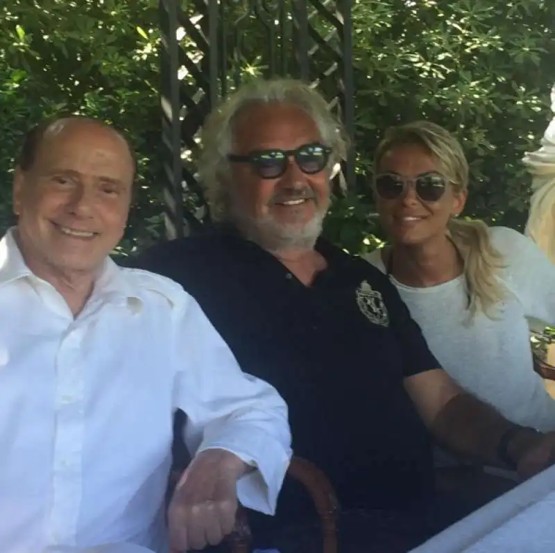 silvio berlusconi flavio briatore francesca pascale