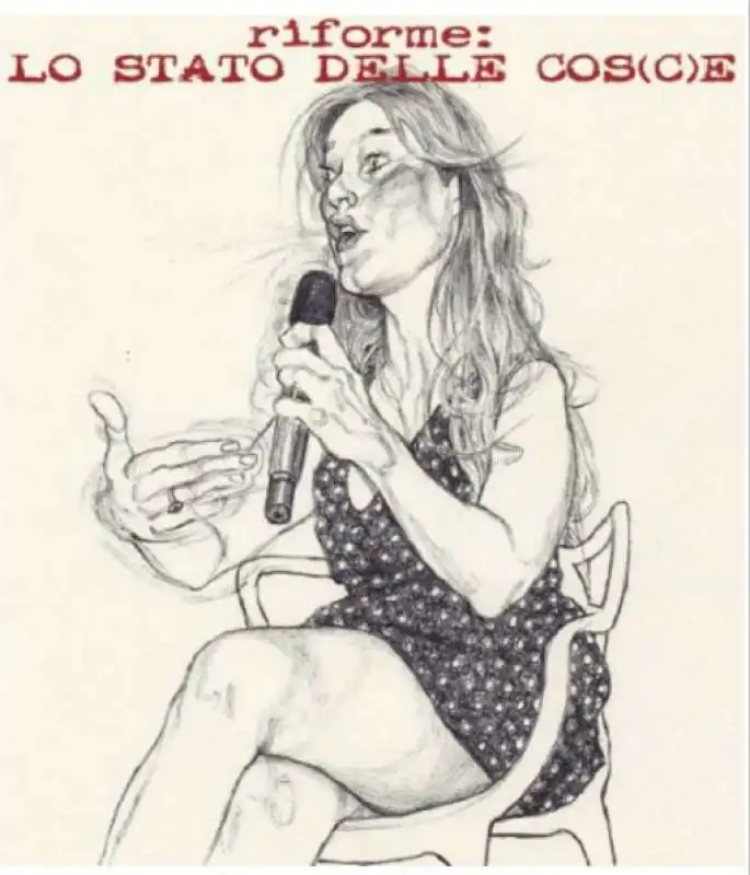 VIGNETTA DI MANNELLI SU MARIA ELENA BOSCHI