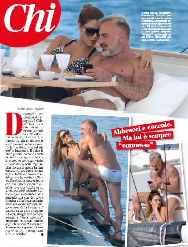 GIANLUCA VACCHI  E ARIADNA GUTIERREZ