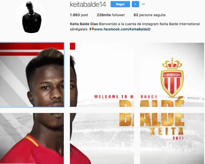 KEITA NUOVO PROFILO SU INSTAGRAM