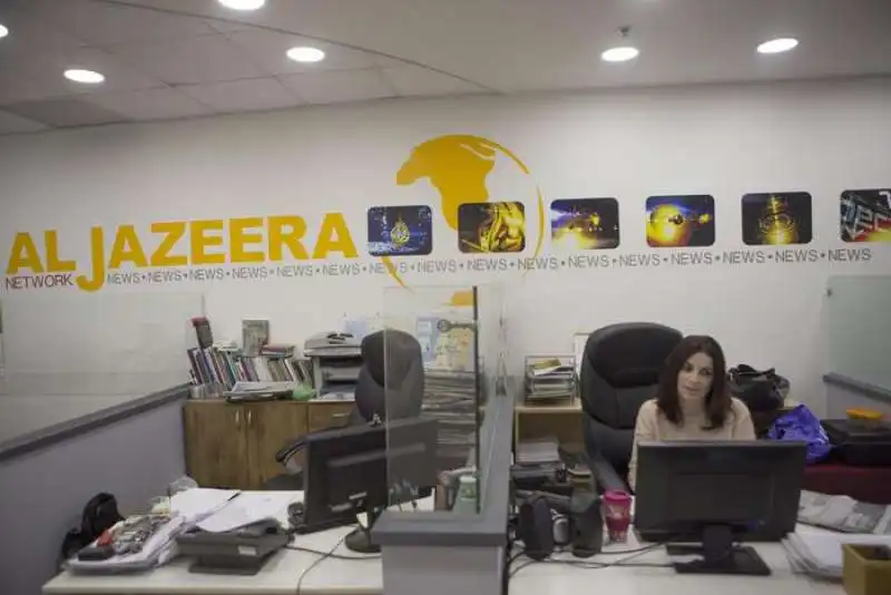 LA REDAZIONE DI AL JAZEERA A GERUSALEMME 