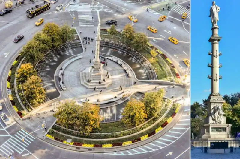 la statua di colombo a columbus circle a new york rischia la rimozione