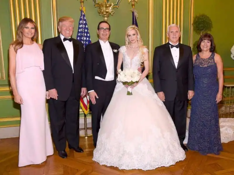 louise linton steve mnuchin matrimonio con i trump e mike pence