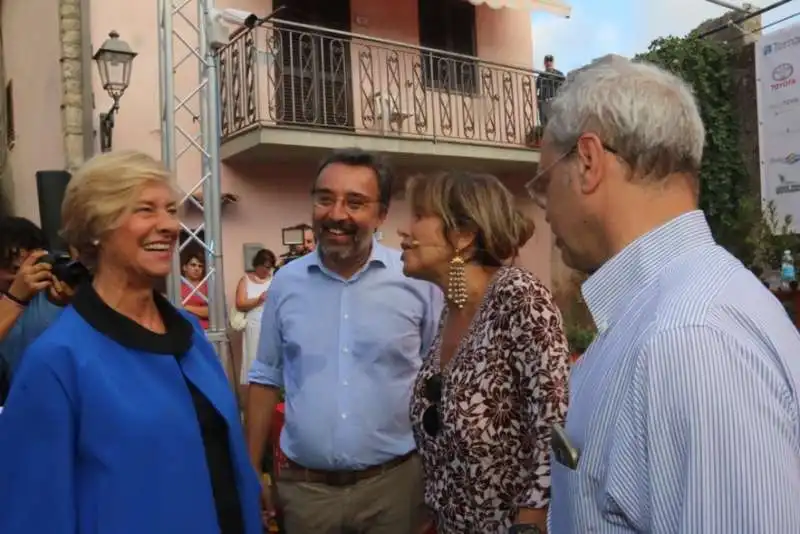 roberta pinotti enrico mentana denise pardo marco damilano