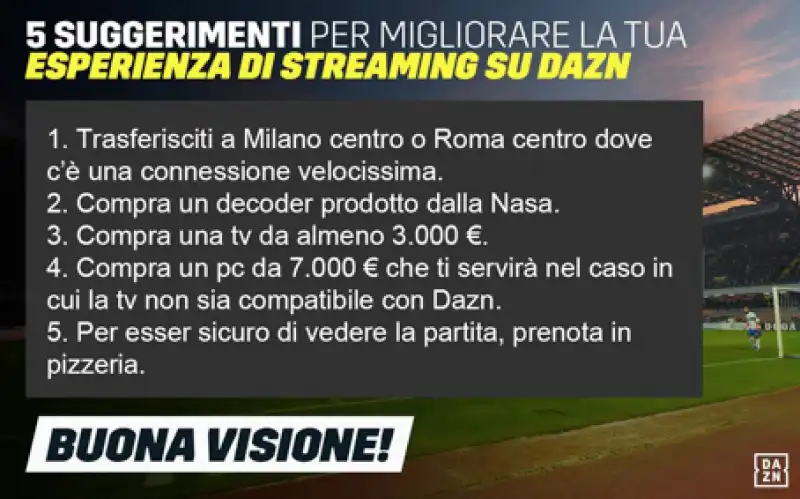 dazn ironia social