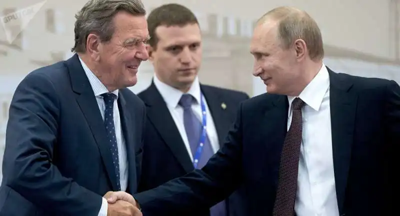 gerhard  schroeder  e vladimir putin