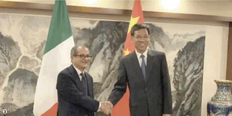 giovanni tria con il ministro dell'economia cinese liu kun