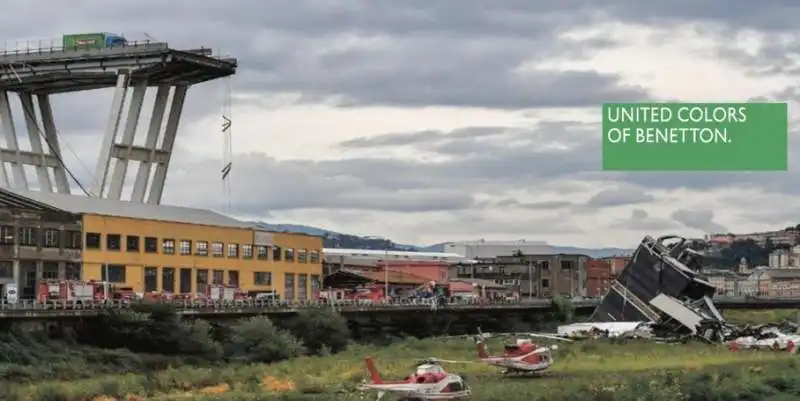 i meme sui benetton e il crollo del ponte di genova