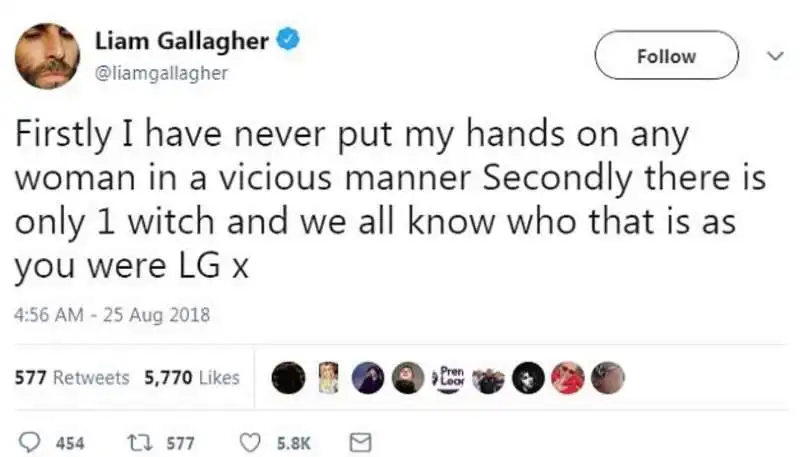 il tweet di liam gallagher 3